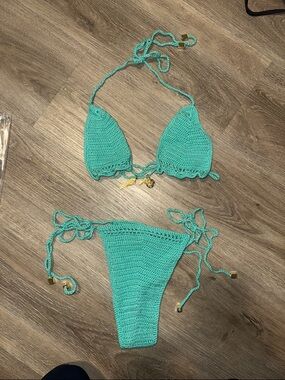 Heart of sun crotchet bikini
